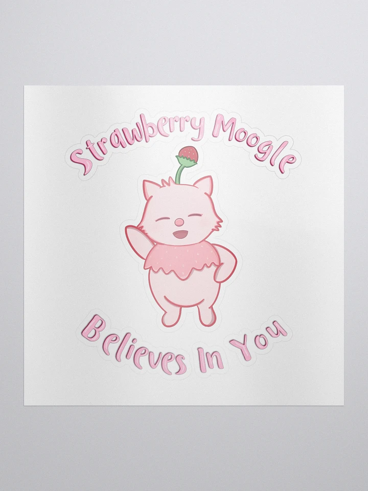 Strawberry Moogle Believes In You stickers product image (1)