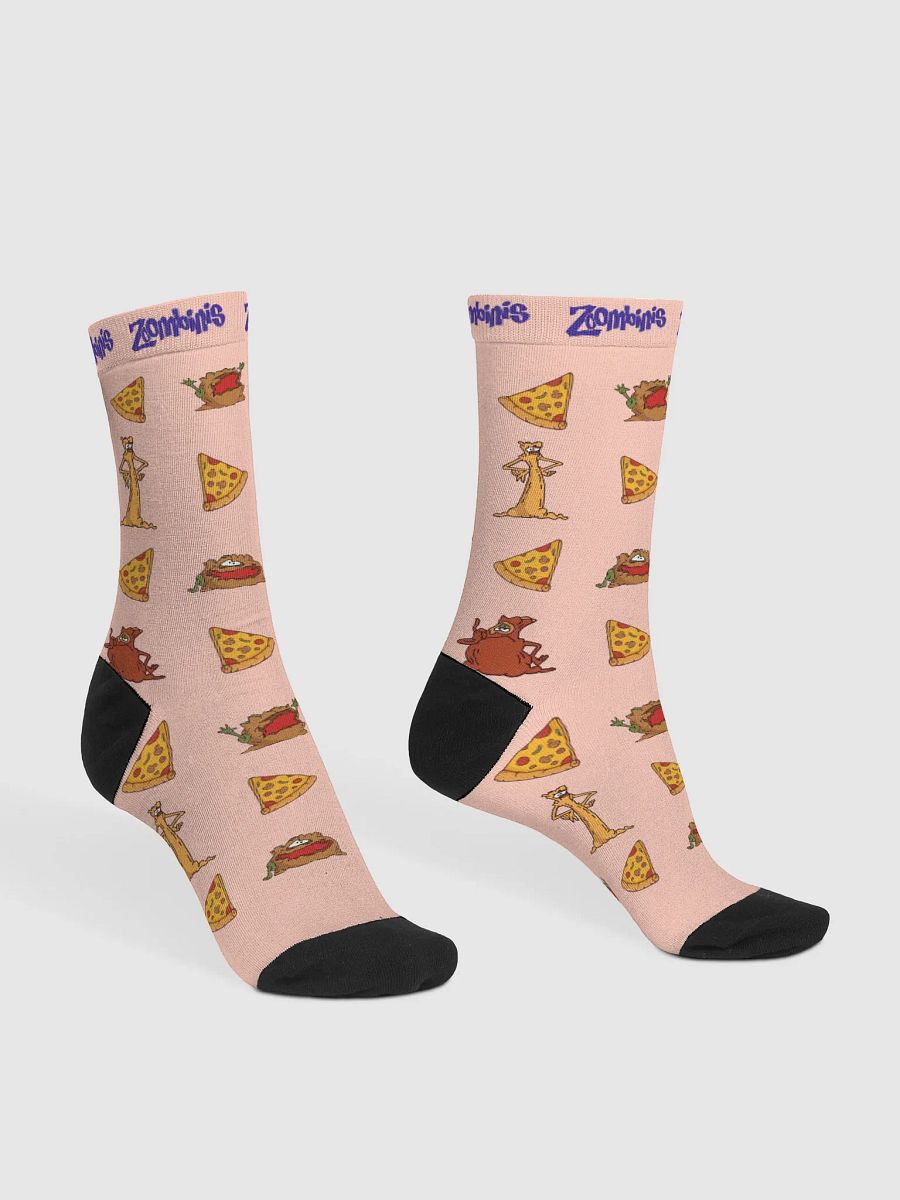 Pizza Troll Party Socks - Peach product image (3)