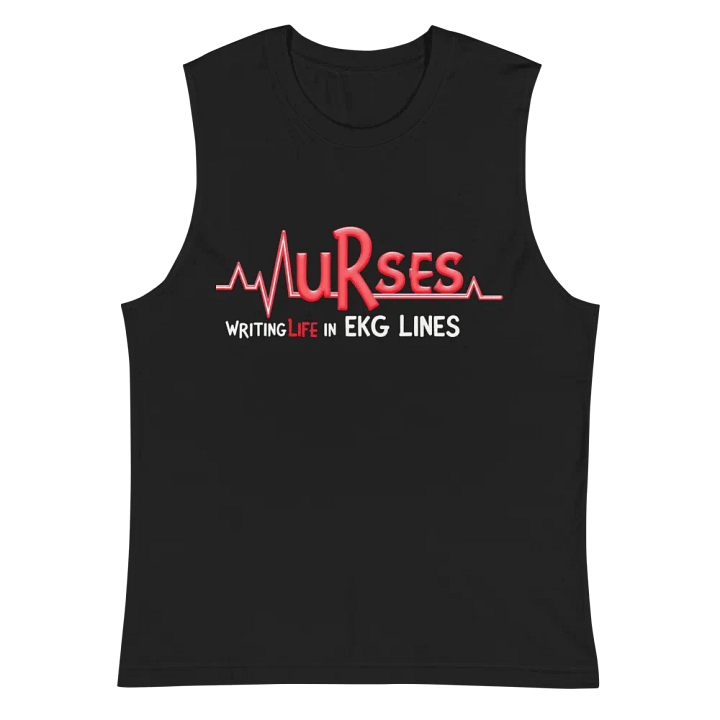 EKG Heartbeat Nurses Muscle Tank product image (2)