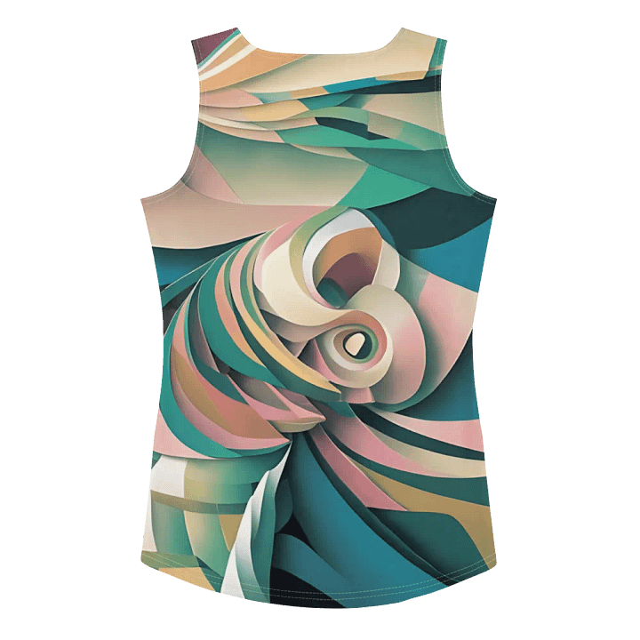 Abstract Lithographic Pattern Design Tank Top - V6 product image (2)