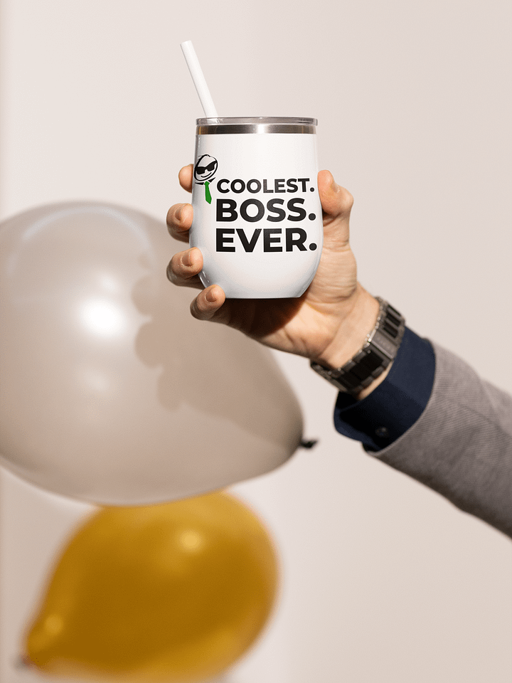 Insulated Wine Tumbler – Coolest Boss Ever | Luxe, Spill-Proof & Leadership-Ready product image (2)