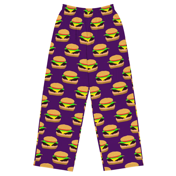 Burger Pattern Wideleg Pants product image (2)