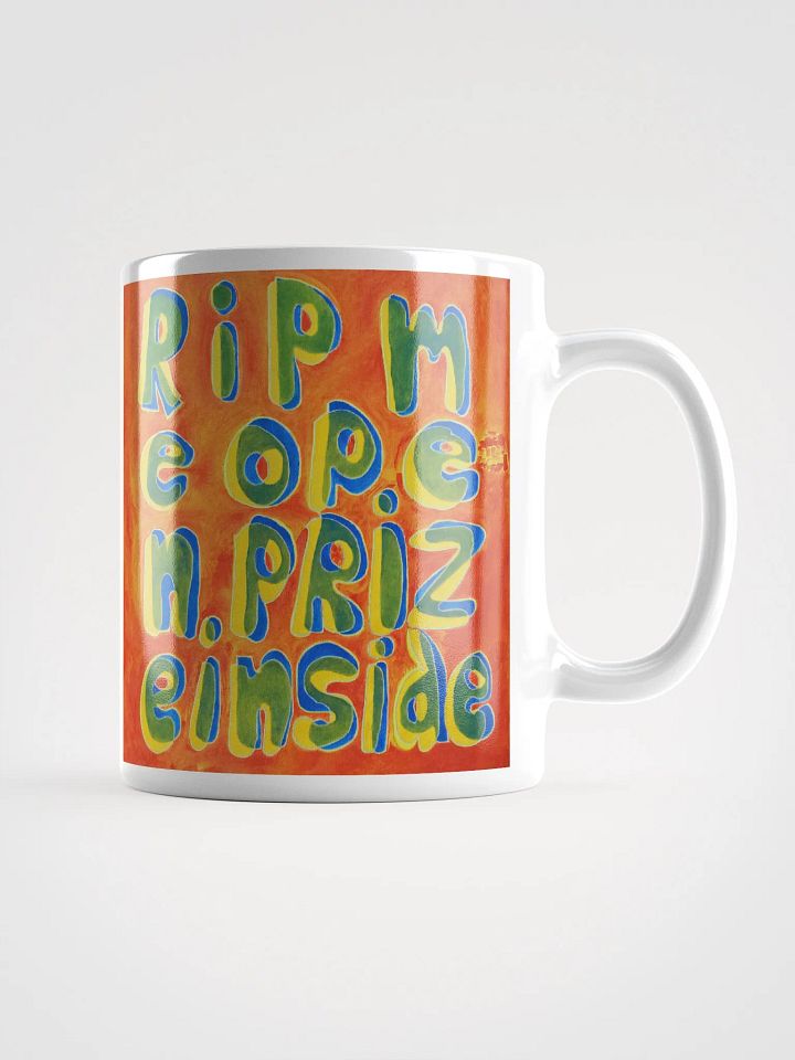 Rip Me Open Prize Inside White Glossy Mug product image (1)