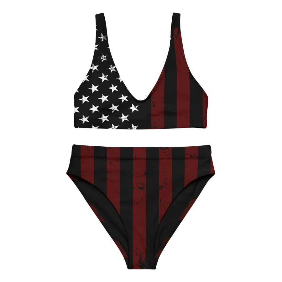 Distressed Black & Red Americana Bikini Set product image (3)