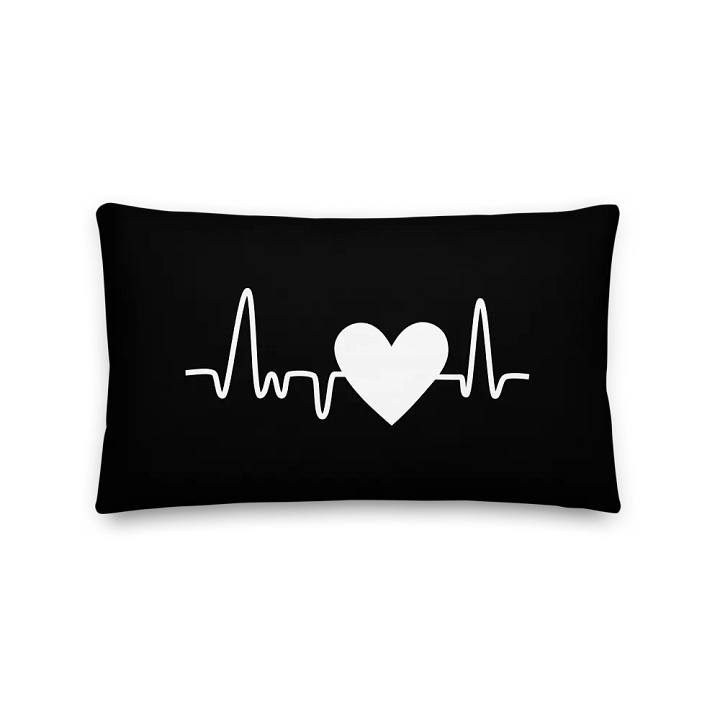 EKG Heartbeat Premium Pillow product image (5)