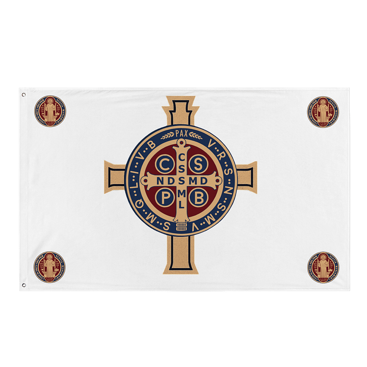 Saint Benedict Medal design - Flag product image (1)
