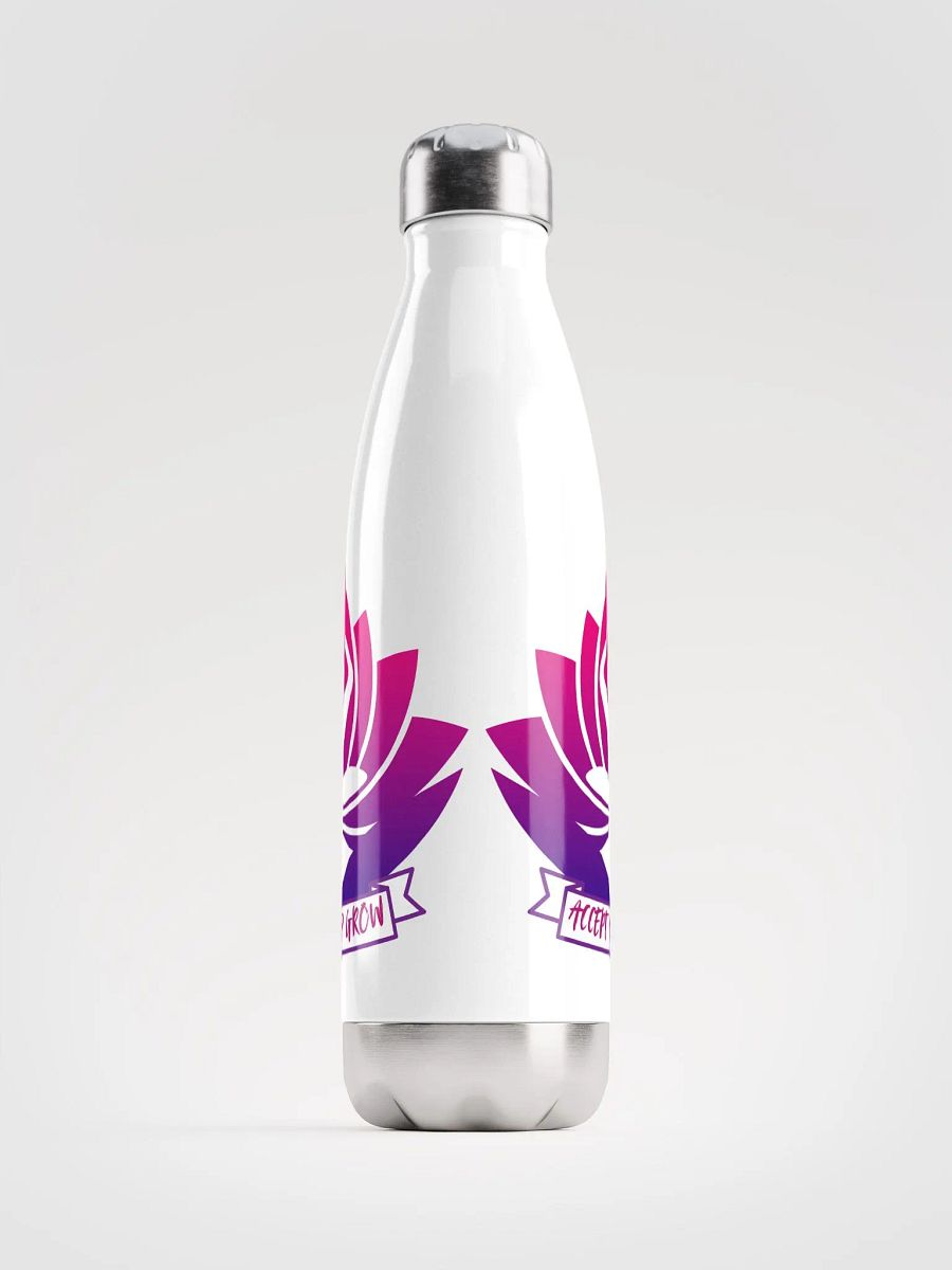 Accept and Grow Water Bottle | Inspirational Hydration for Personal Growth product image (1)