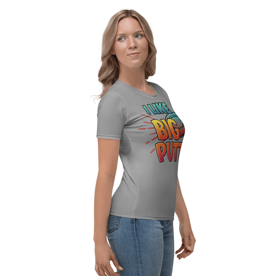 Fancy Lads Women's Grey T-shirt "I Like Big Putts" product image (5)