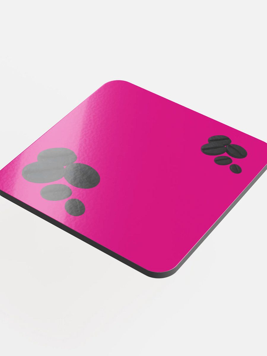 Magenta Black Coffee Beans Coaster product image (4)