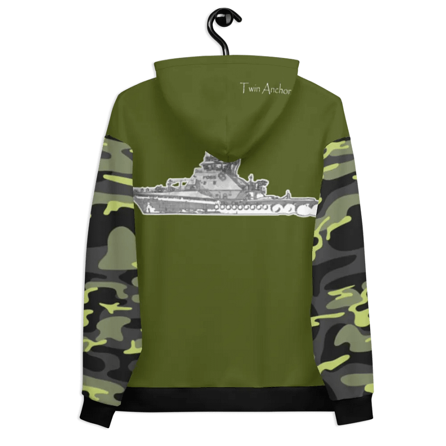Camouflage & Green Foss tug Sketch Hoodie product image (11)