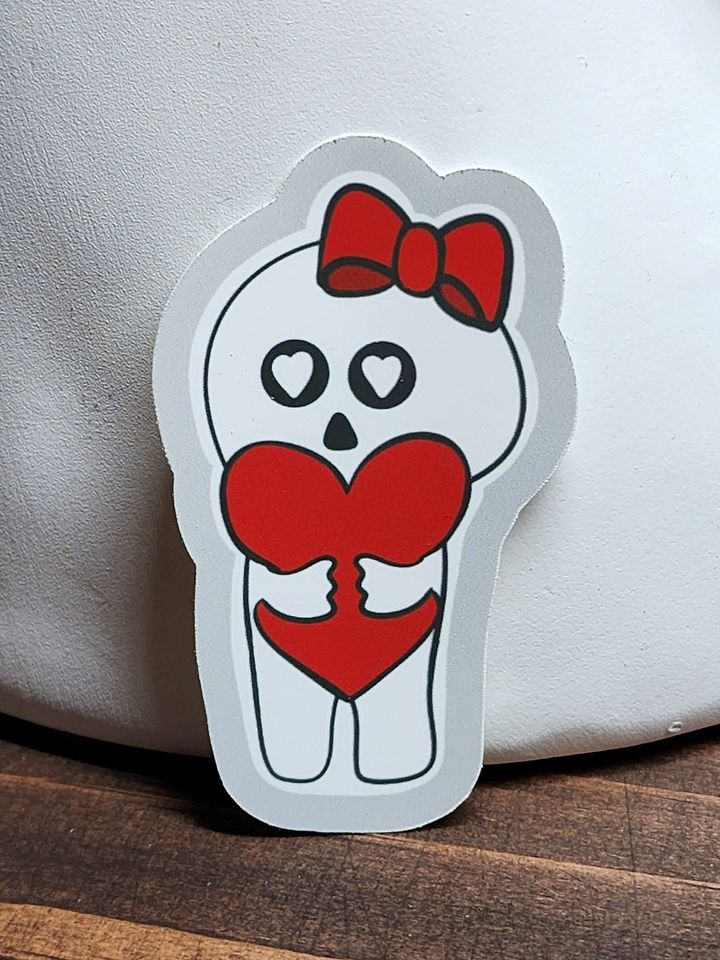 Skelly Girl Love Sticker product image (1)