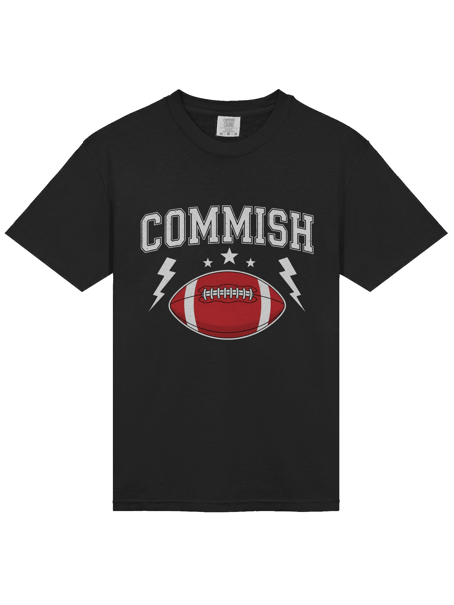 Fantasy COMMISH Football Red Tee product image (15)