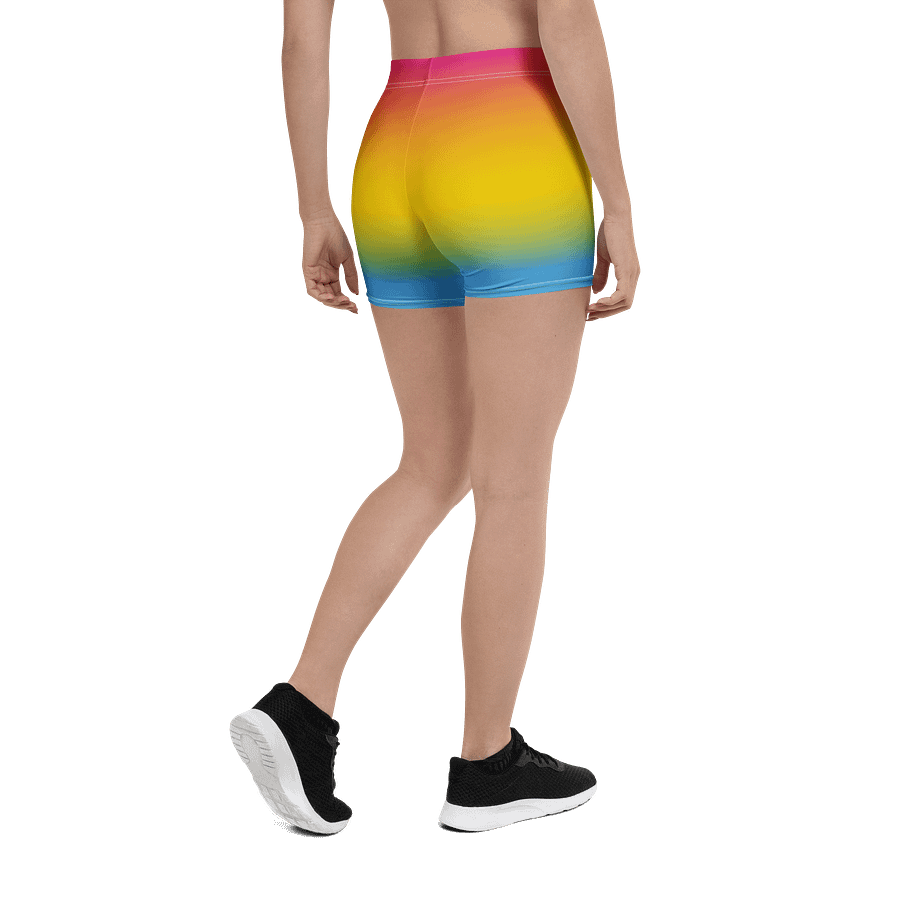 Pansexual Pride Gradient Bike Shorts product image (2)