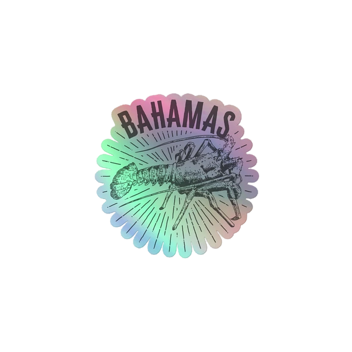 Bahamas Sticker Holographic : Bahamas Fishing Spiny Lobster product image (2)