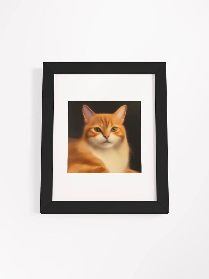 Cat Portrait Ayous Wood Framed Artprint product image (6)