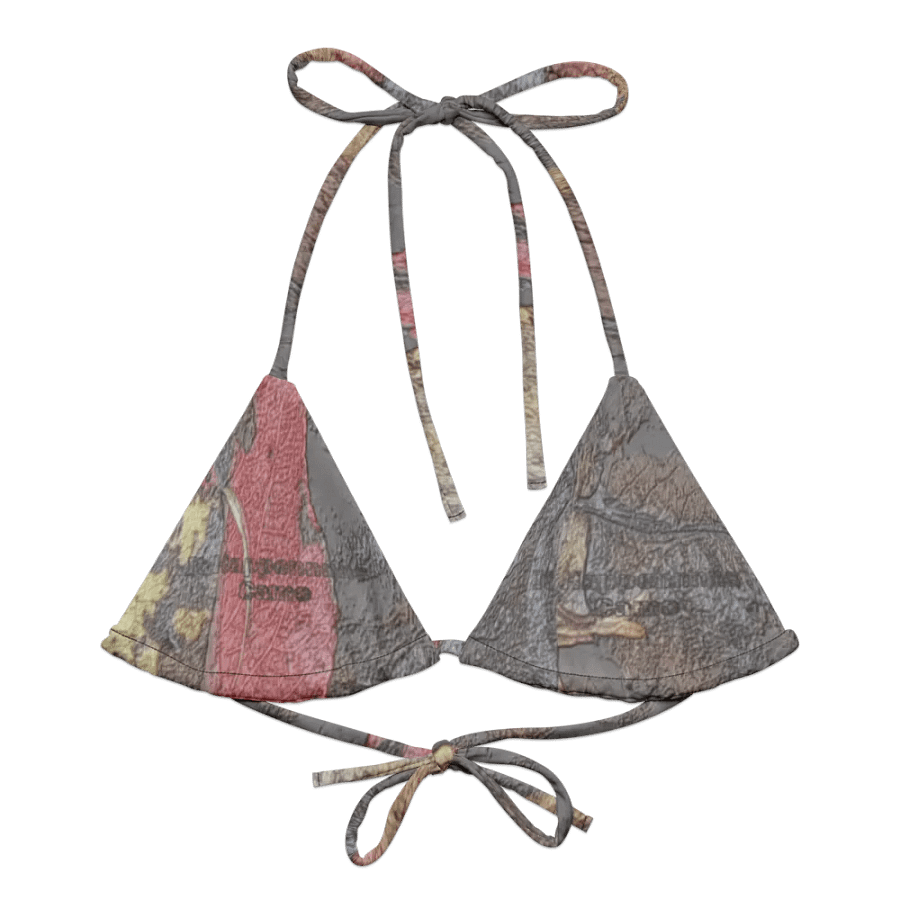 Recycled Padded String Bikini Top - MossyOak - It Happennnns Camo product image (2)