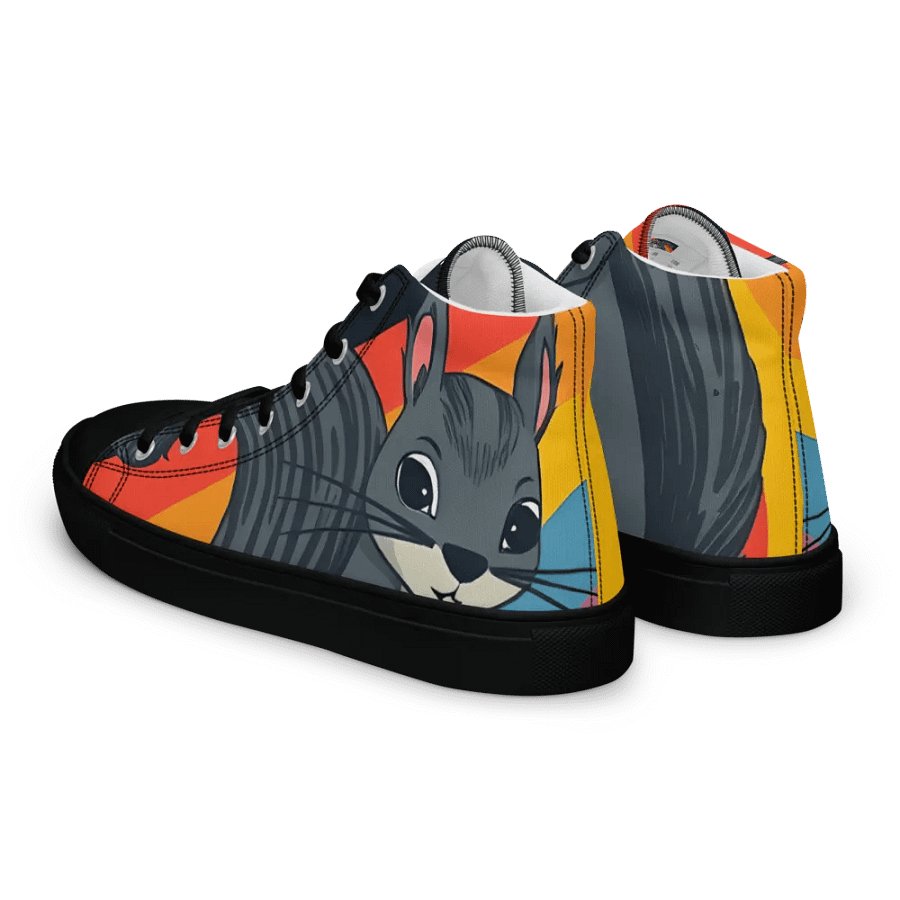 retro Squirrel Men's premium canvas High Tops product image (5)