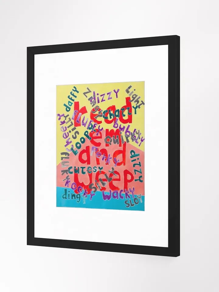read em and weep print framed product image (2)