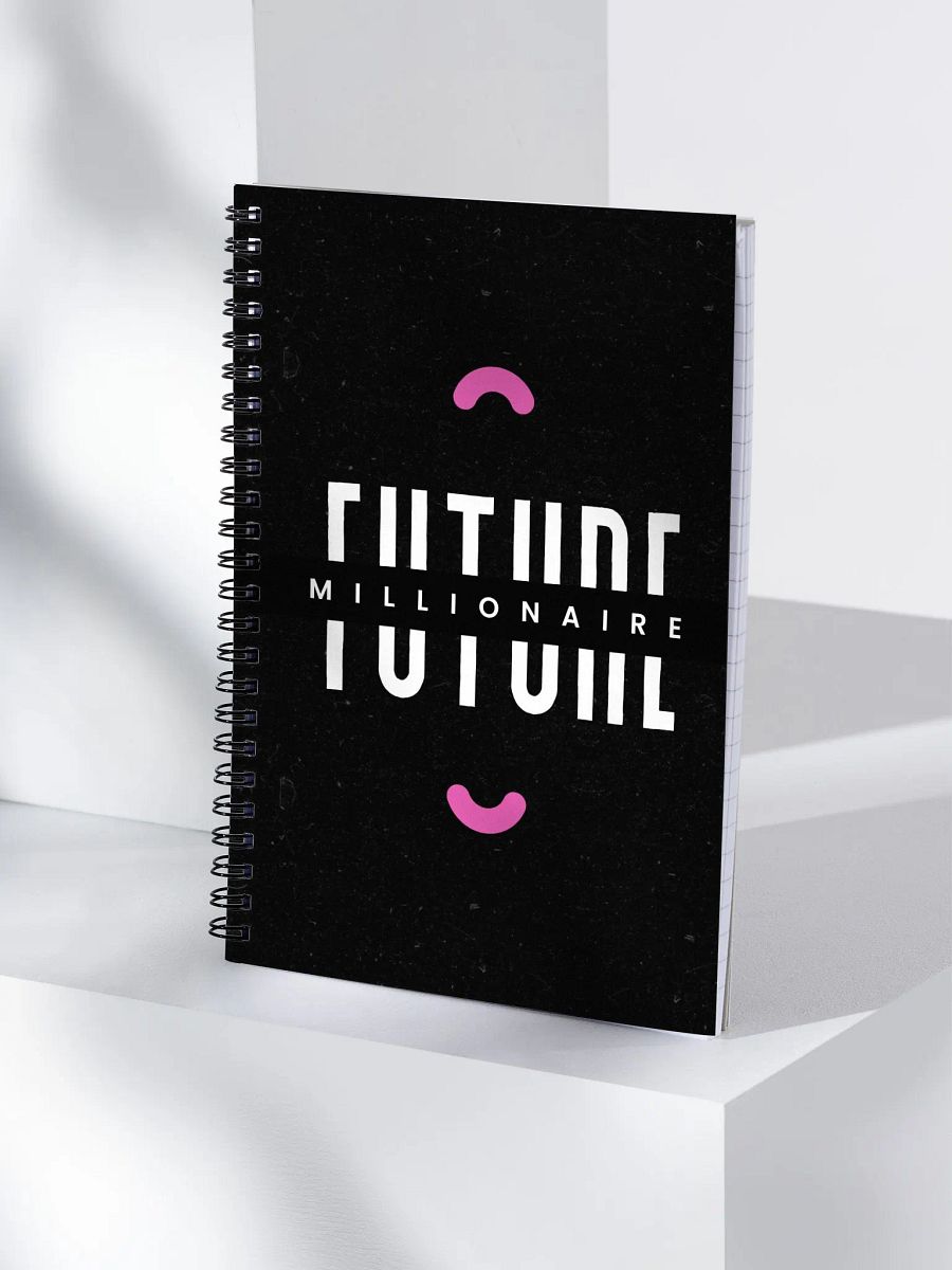 Future Millionaire Motivational Spiral Notebook product image (3)