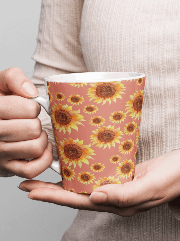 Sunflower Pink Latte Mug product image (1)