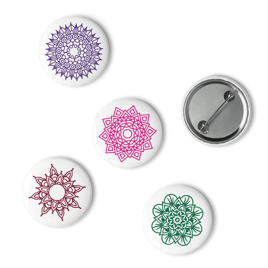 set of Pin buttons (Mandalas) product image (15)