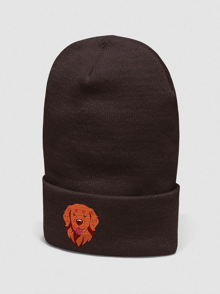 Smiling Golden Retriever Pup Embroidered Beanie product image (7)