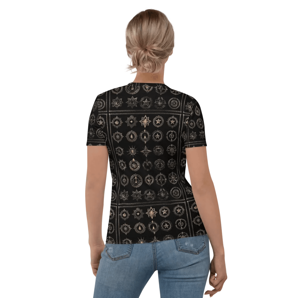 Black and Gold Symbology TShirt - all over print product image (1)