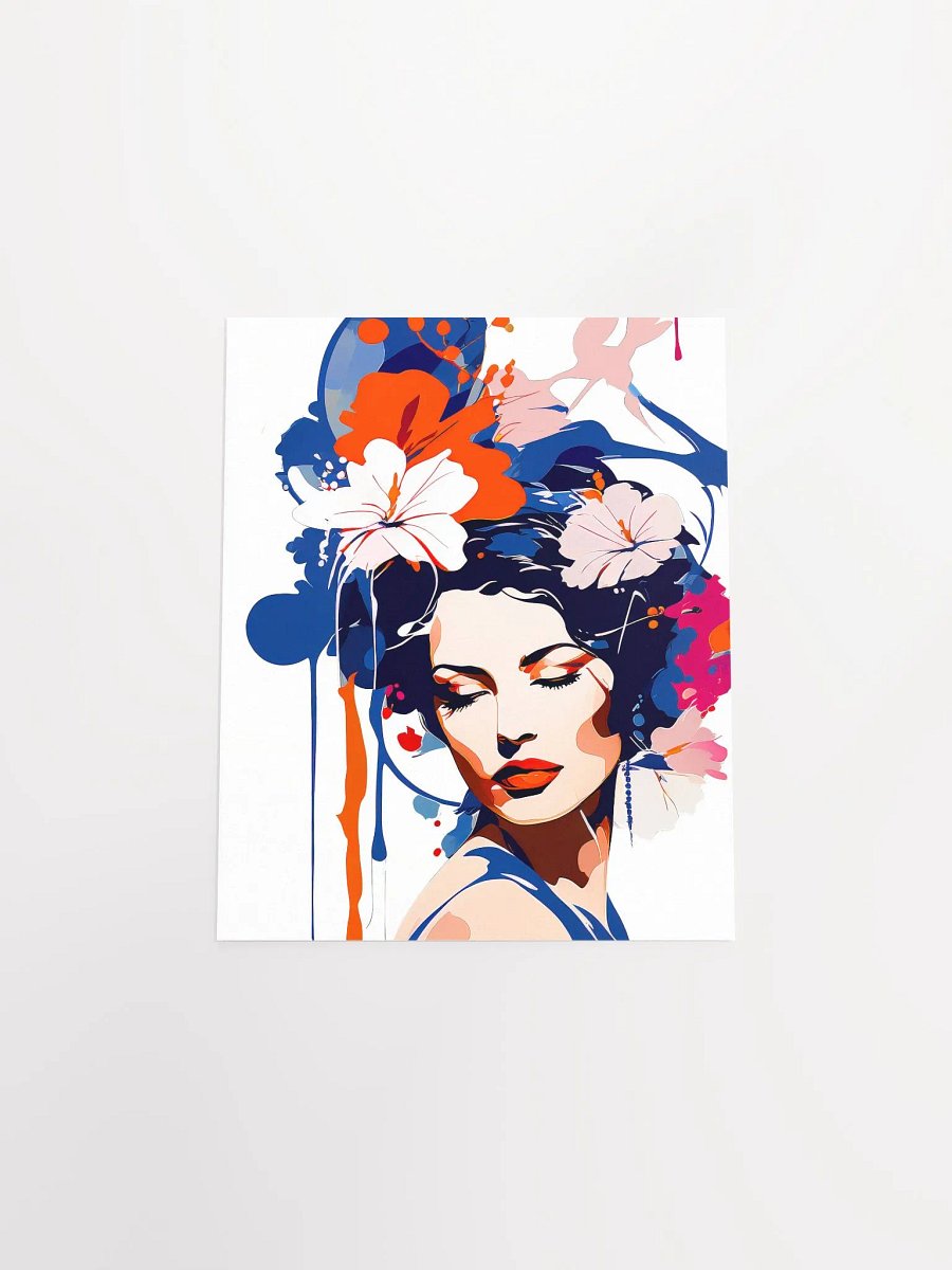 Abstract Woman v5 - Vintage Style Poster - Girly - Small and Standard Sizes - 8x10-11x14-12x16-16x20 Inches product image (4)
