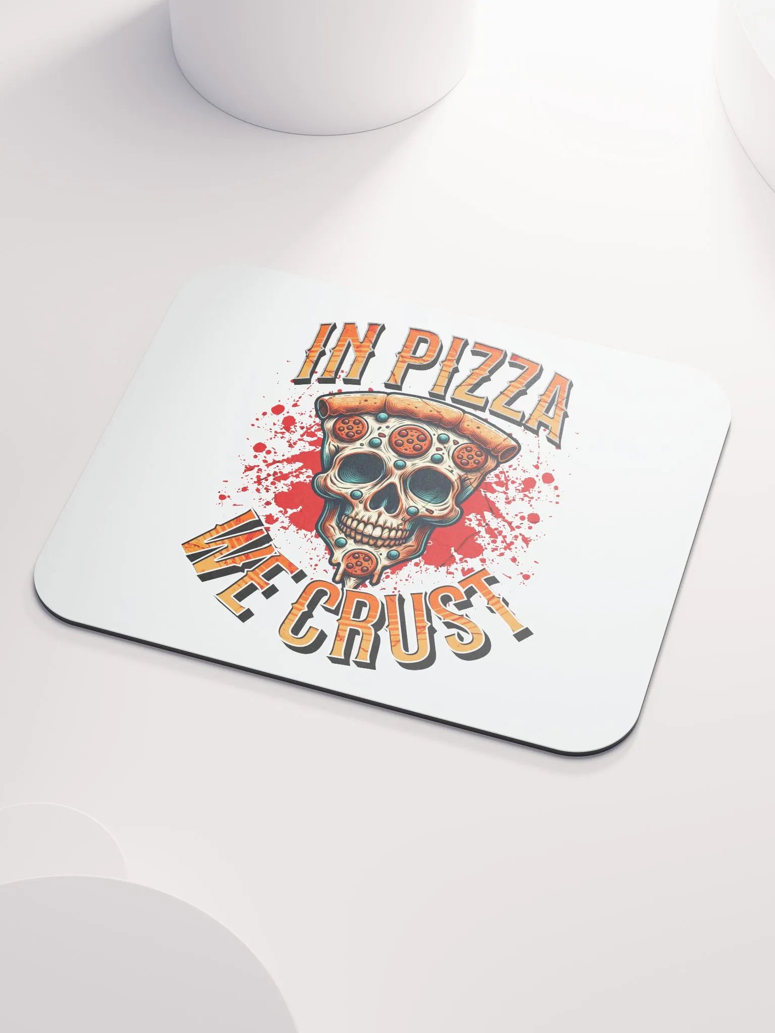 In Pizza We Crust Skull Mouse Pad product image (3)