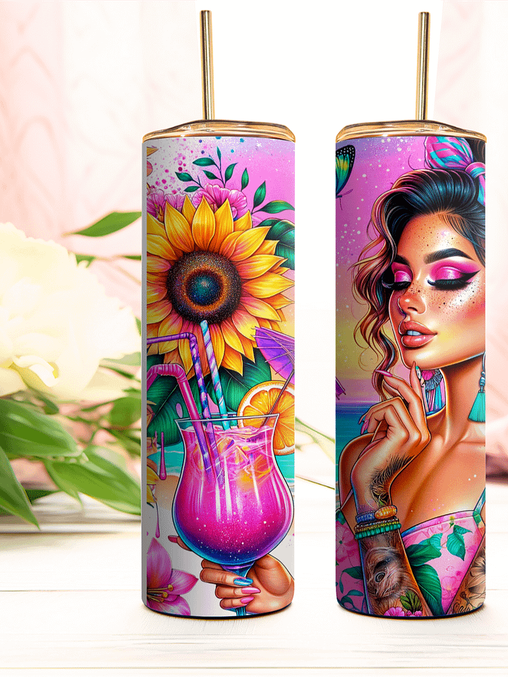It's Not Alcohol - Tropical Colors Summer Vibes Stainless Steel Tumbler product image (1)