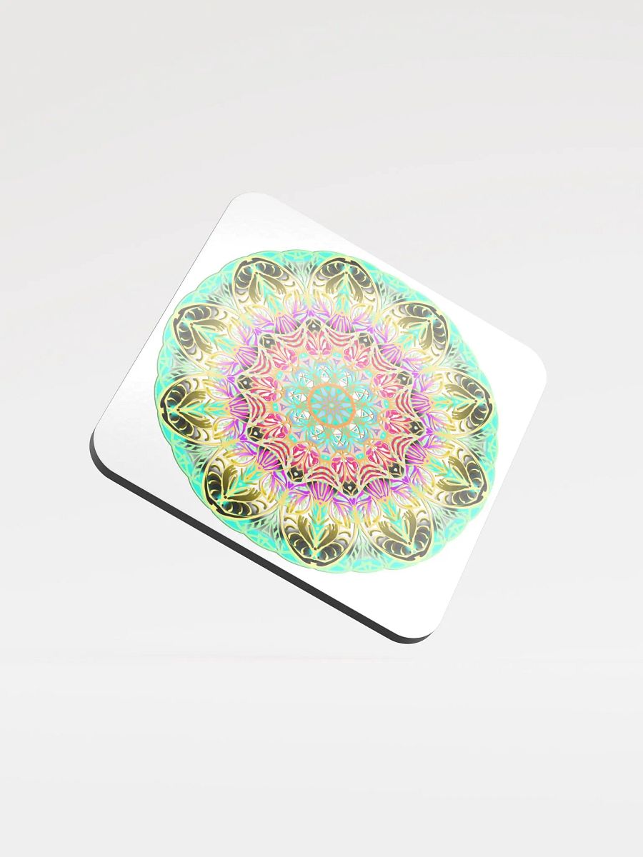 Mandala Harmony Glossed Cork Coaster product image (1)