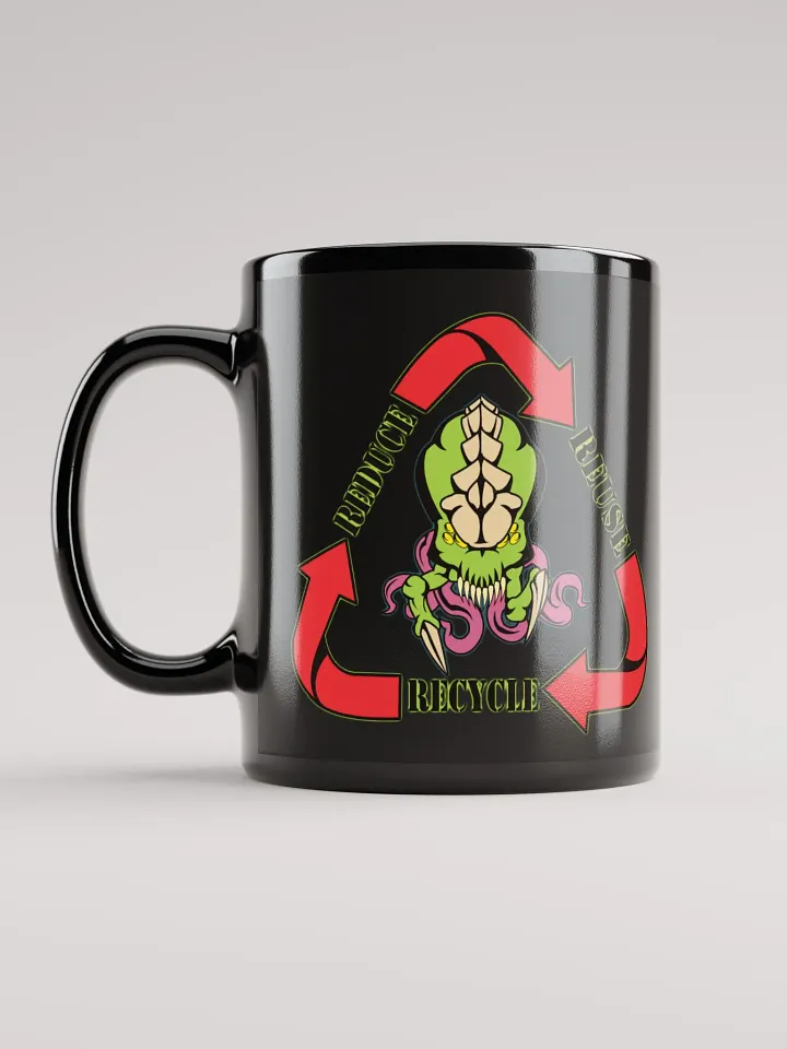 Biomass Reduce Reuse Recycle Mug (Black) [R] product image (2)