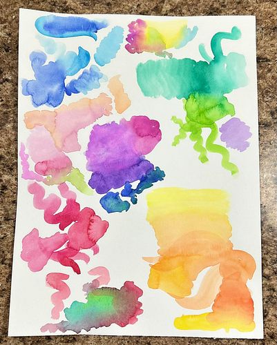 today I practiced keeping my hands busy while participating in a mindfulness call. I used some cheaper paper, but my better w...