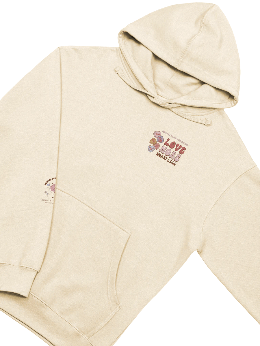 Love More Worry Less Unisex Hoodie – A Daily Reminder to Stay Positive product image (22)
