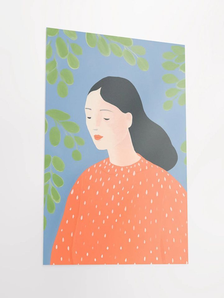 Tranquil Dotted Profile Poster product image (3)