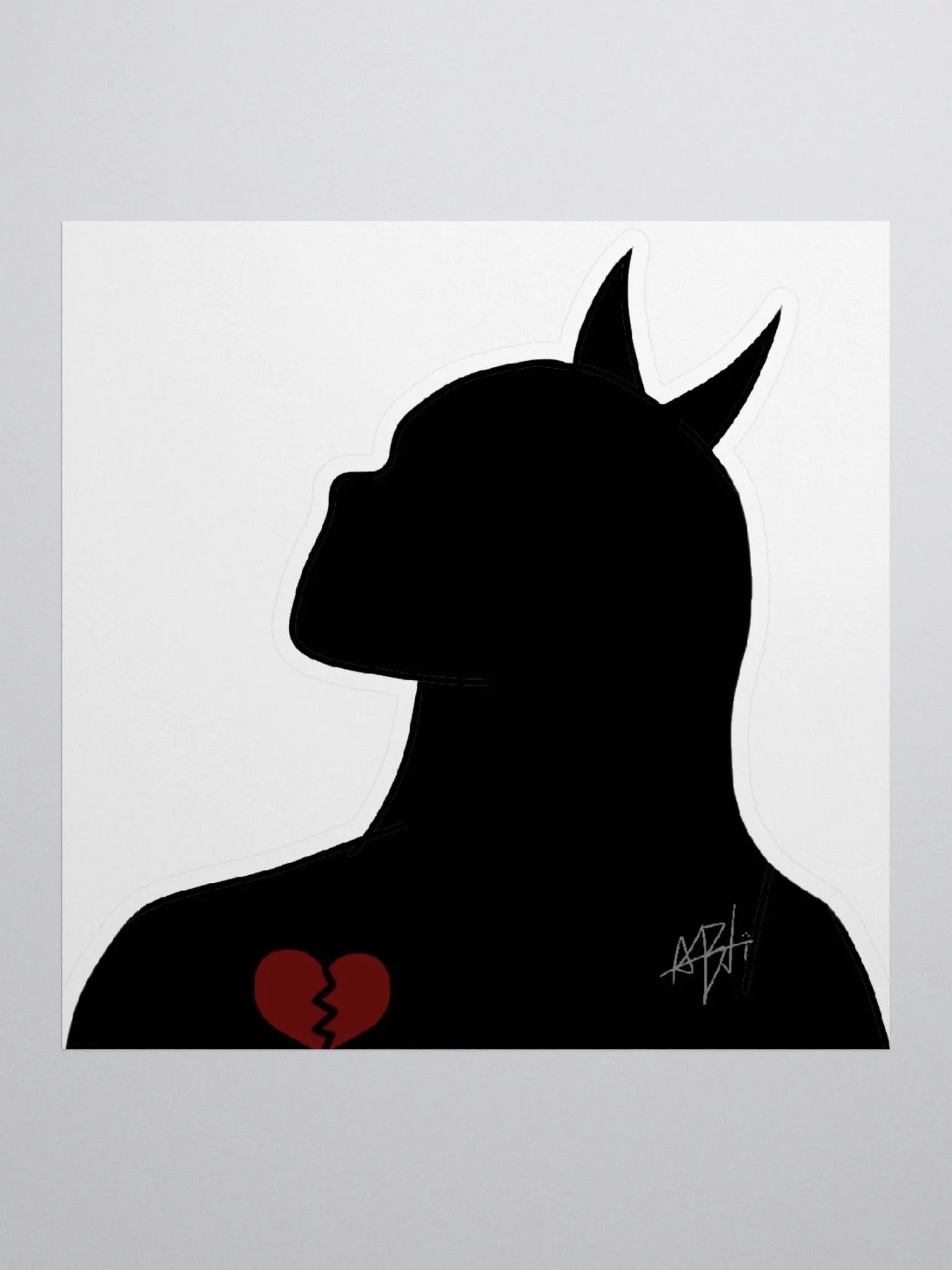 Edgy Silhouette Sticker product image (1)