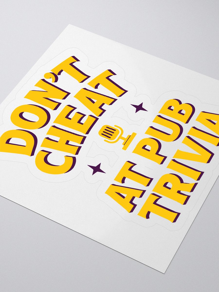 Don't Cheat Stickers product image (9)