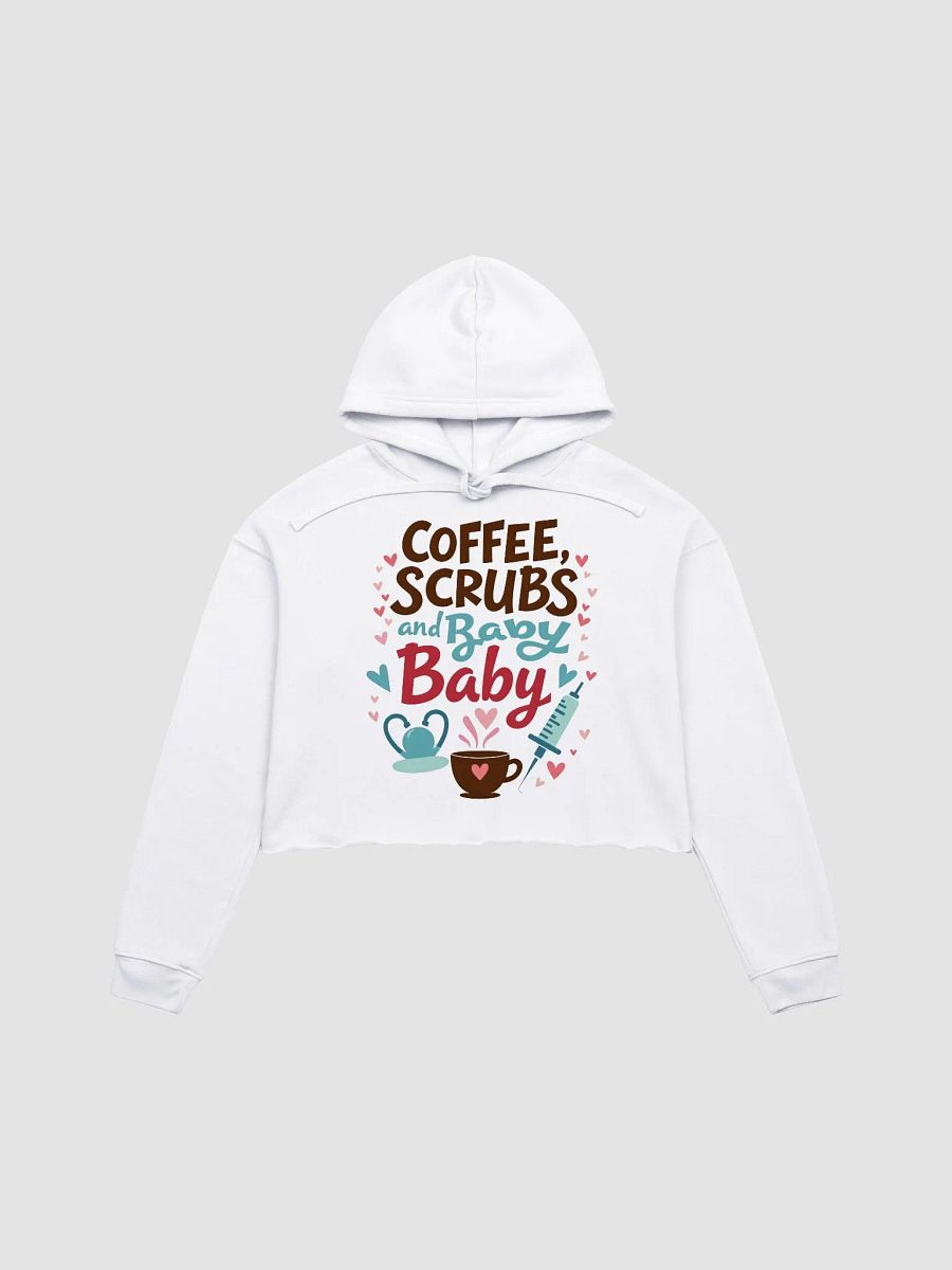 Medical Mama, Coffee, Scrubs, and Baby Fleece Hoodie product image (8)