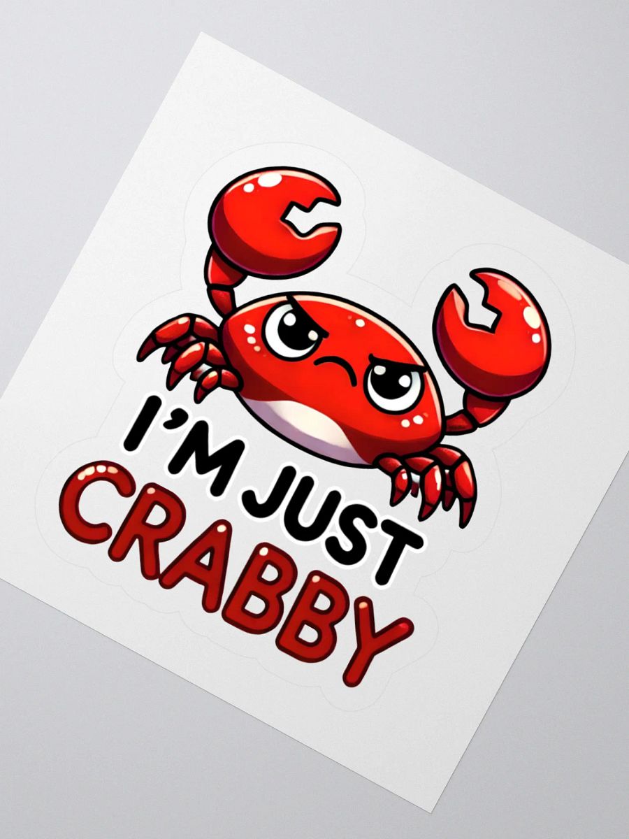 I’m Just Crabby Sticker product image (6)