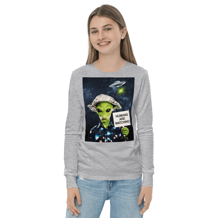 Alien Watcher Youth Long Sleeve T-Shirt Bella+Canvas (Kid's) product image (15)