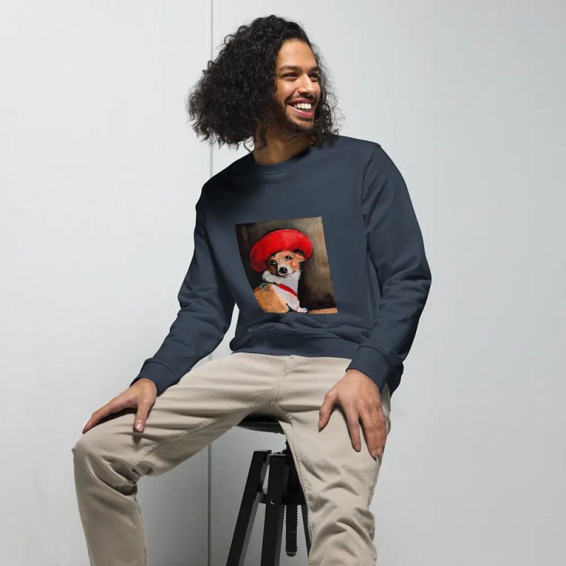 The Dog Poppy - dogPXL Artistic series Unisex Organic Sweatshirt
