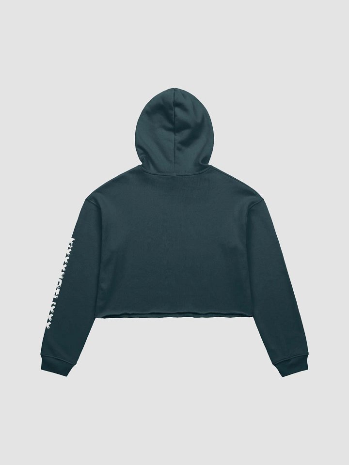 White HotPemi Logo w/ White KixxNotLixxx - Crop Hoodie product image (2)