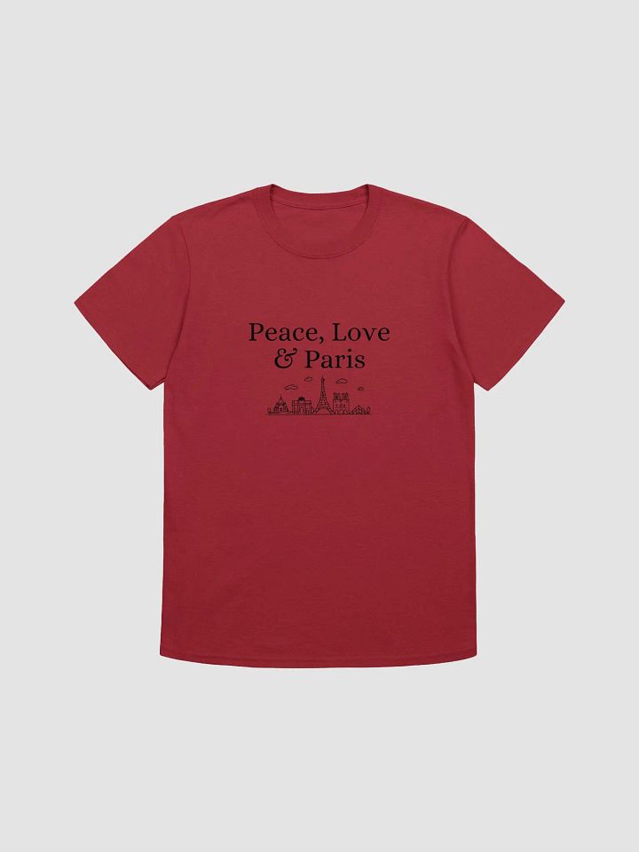 Peace, Love and Paris with Monuments Infinite Unisex T-Shirt product image (2)