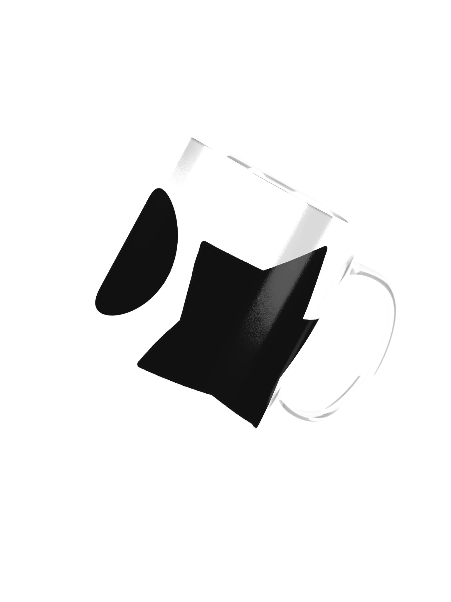 You Tried Glossy Black Handled Mug product image (8)