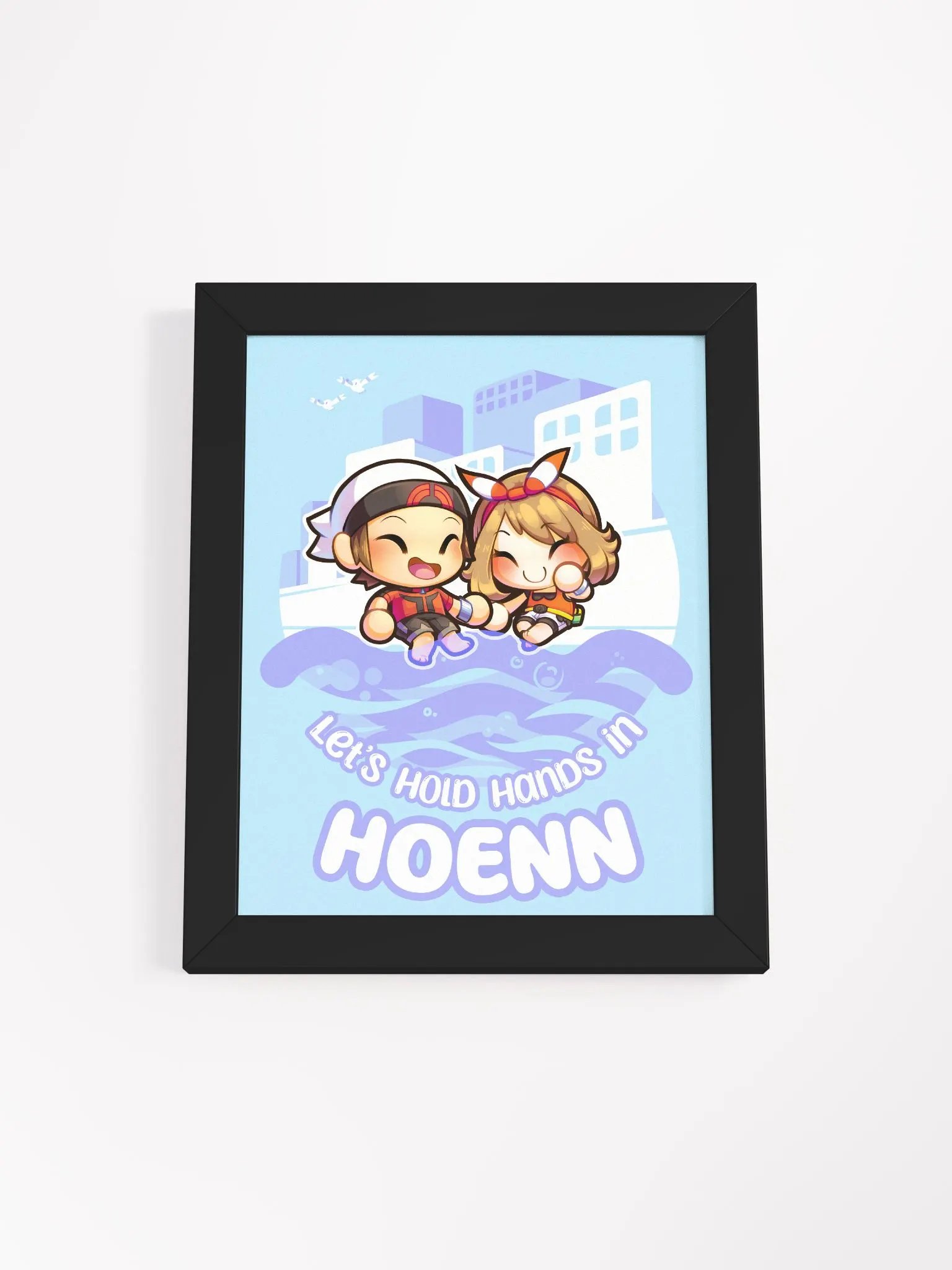 Let's Hold Hands in H Girl and Boy - Poster product image (2)
