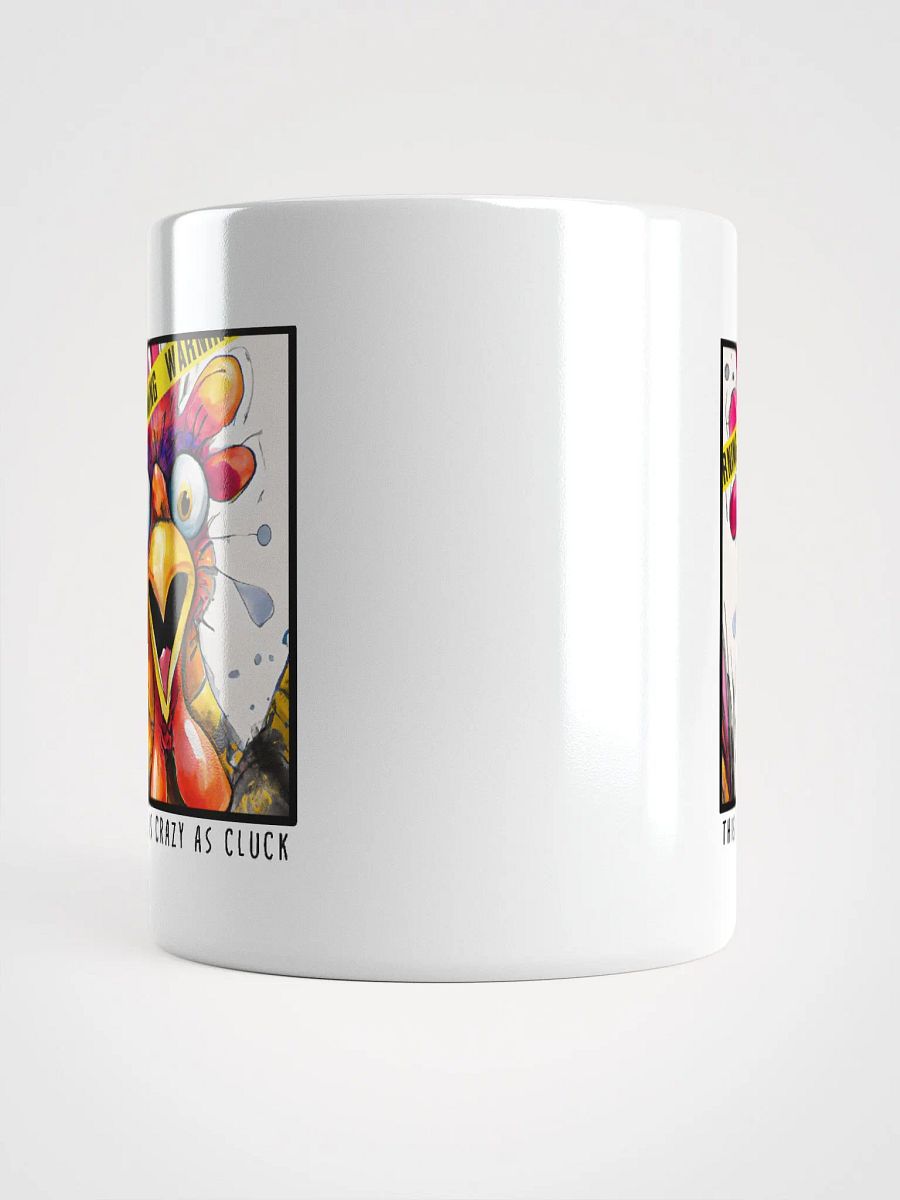 Crazy as Cluck Chicken White Glossy Mug Coffee Cup product image (5)