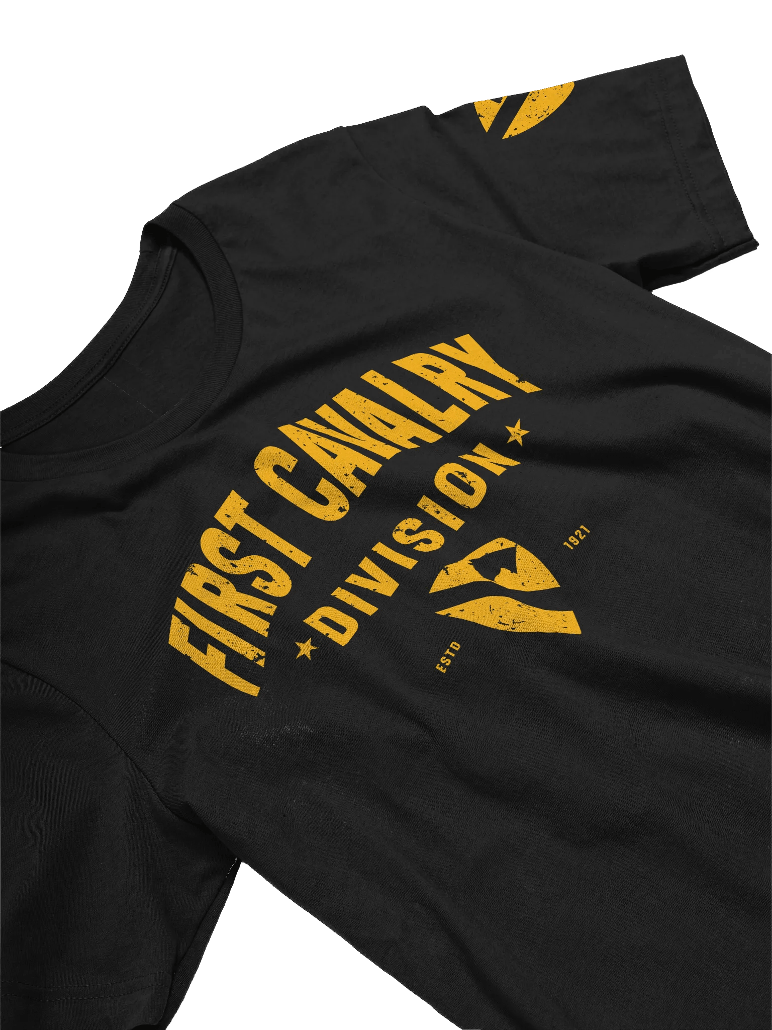 1st Cavalry Division - First Team "Distressed" T-Shirt product image (11)