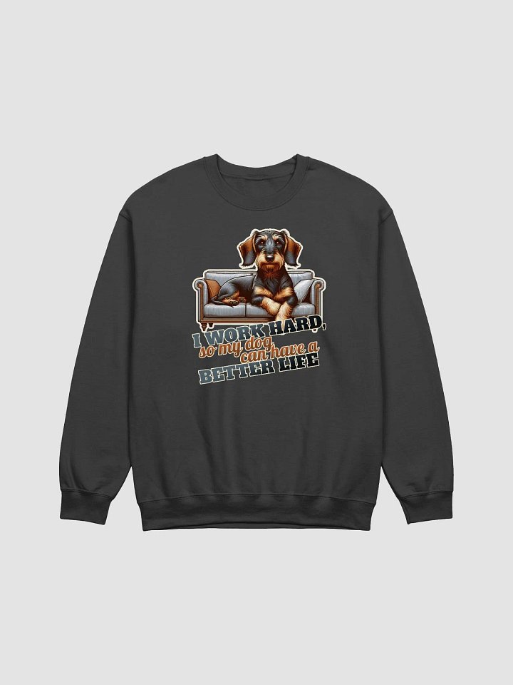 Work Hard – Dachshund Crewneck Sweatshirt product image (6)
