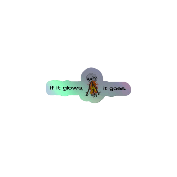 If It Glows It Goes Hex Totem Sticker product image (1)