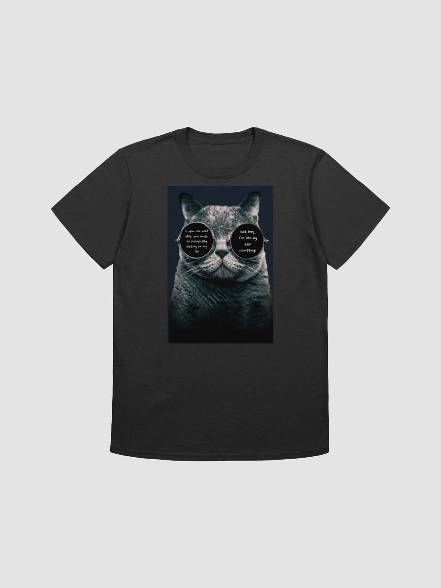 Whiskered Wisdom Glasses T-Shirt product image (1)